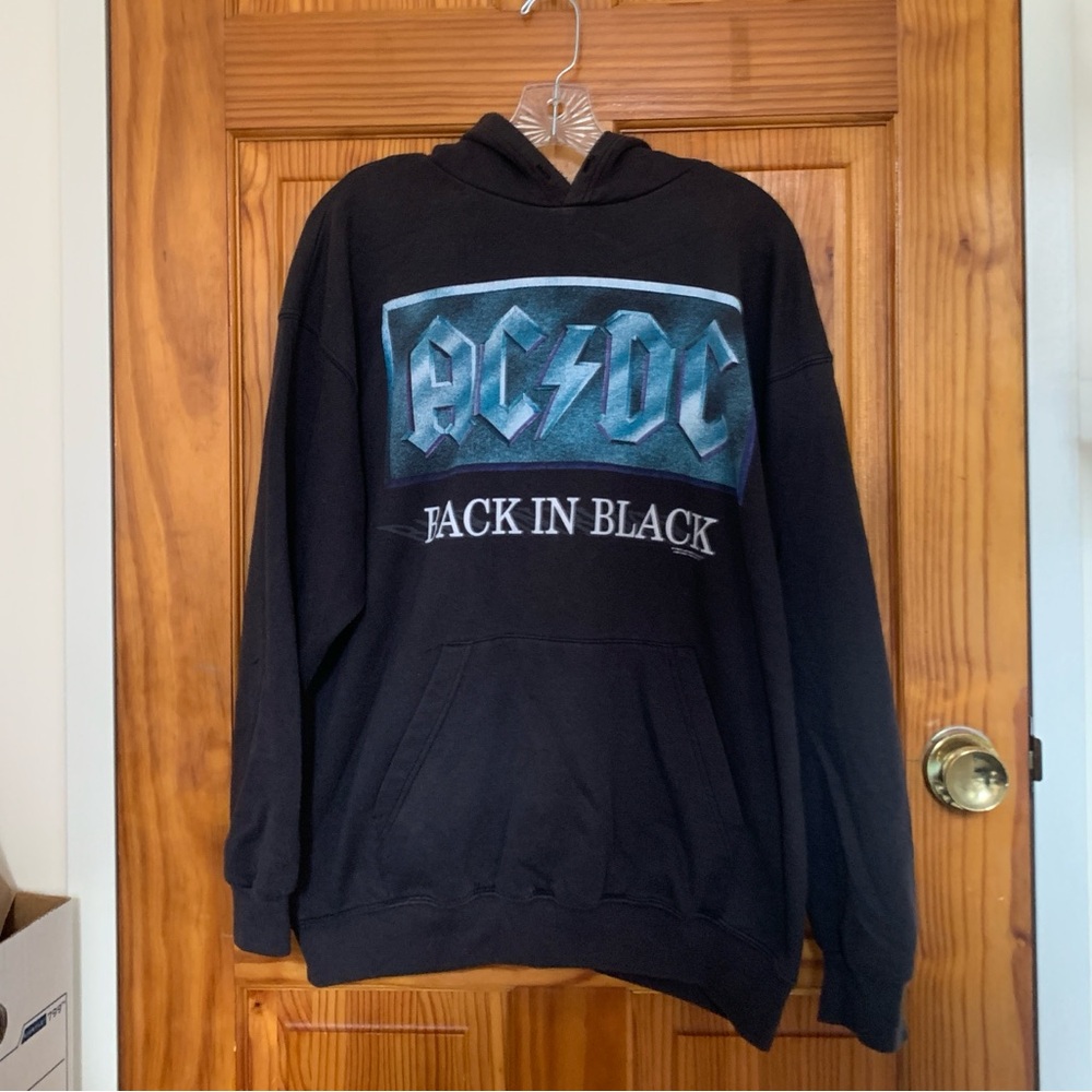 Vintage 1996 AC/DC Back In Black Tour Hoodie